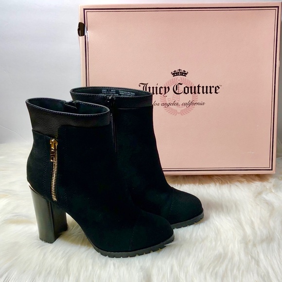 juicy couture women's rhinestone ankle boots